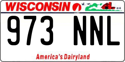 WI license plate 973NNL