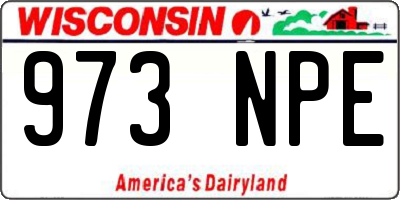 WI license plate 973NPE