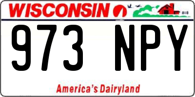 WI license plate 973NPY