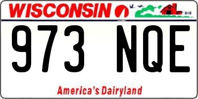 WI license plate 973NQE