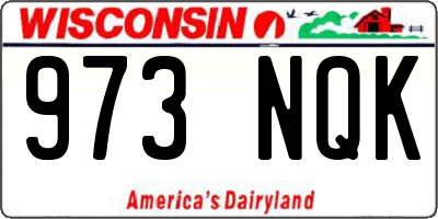 WI license plate 973NQK