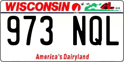 WI license plate 973NQL