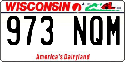 WI license plate 973NQM