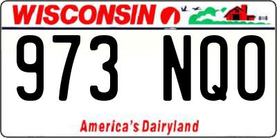 WI license plate 973NQO