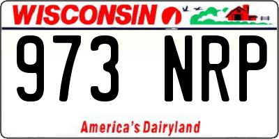 WI license plate 973NRP