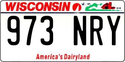 WI license plate 973NRY