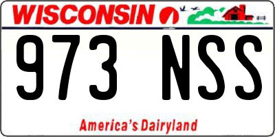 WI license plate 973NSS
