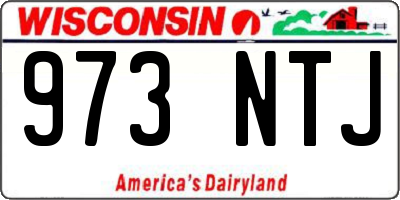 WI license plate 973NTJ