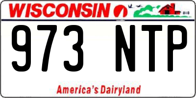 WI license plate 973NTP