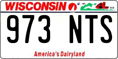 WI license plate 973NTS