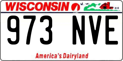 WI license plate 973NVE