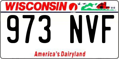 WI license plate 973NVF