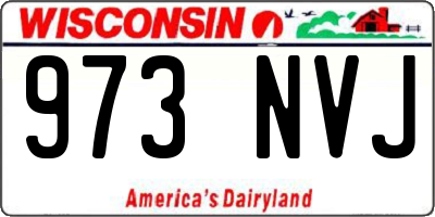 WI license plate 973NVJ