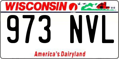 WI license plate 973NVL