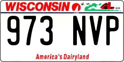 WI license plate 973NVP