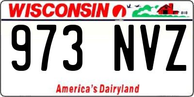 WI license plate 973NVZ