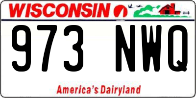 WI license plate 973NWQ