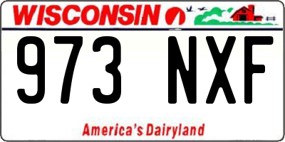 WI license plate 973NXF
