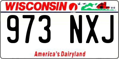 WI license plate 973NXJ