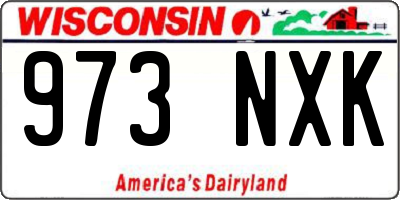 WI license plate 973NXK