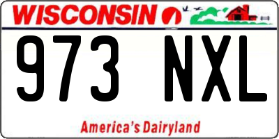 WI license plate 973NXL