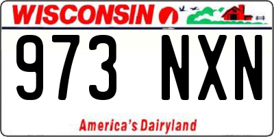 WI license plate 973NXN