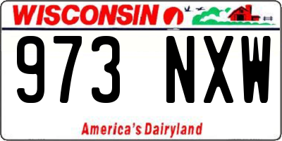 WI license plate 973NXW