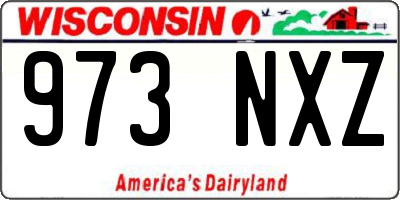 WI license plate 973NXZ