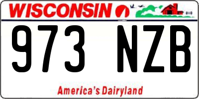WI license plate 973NZB
