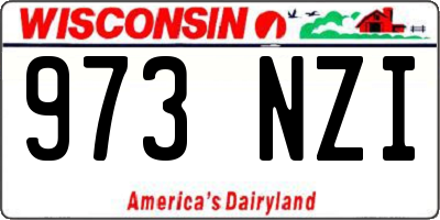 WI license plate 973NZI