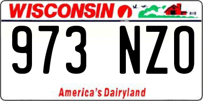 WI license plate 973NZO
