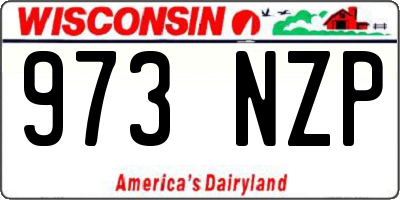 WI license plate 973NZP