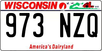 WI license plate 973NZQ