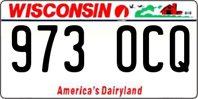 WI license plate 973OCQ