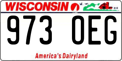 WI license plate 973OEG