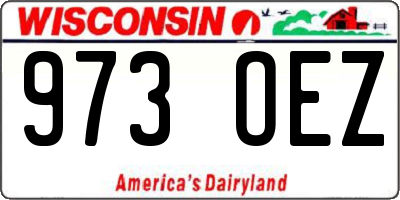 WI license plate 973OEZ