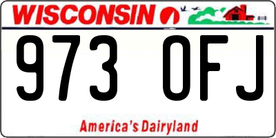 WI license plate 973OFJ