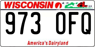 WI license plate 973OFQ