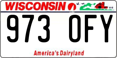 WI license plate 973OFY