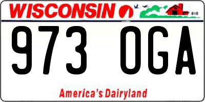 WI license plate 973OGA