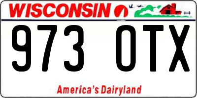 WI license plate 973OTX