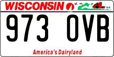 WI license plate 973OVB