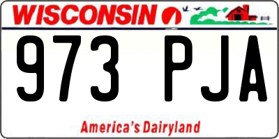 WI license plate 973PJA