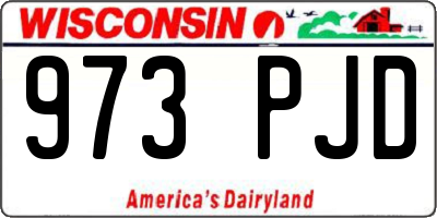 WI license plate 973PJD