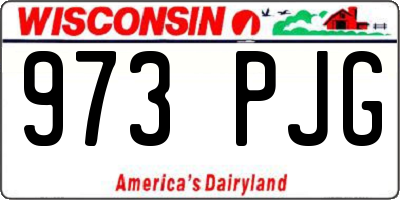 WI license plate 973PJG