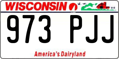 WI license plate 973PJJ