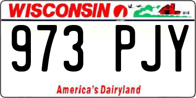 WI license plate 973PJY