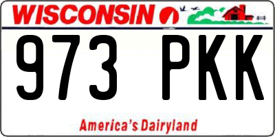 WI license plate 973PKK