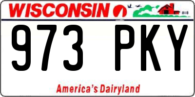 WI license plate 973PKY