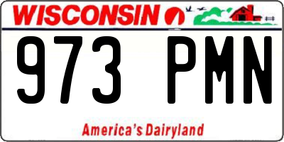 WI license plate 973PMN